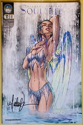 Soulfire #5 Michael Turner Signed 2005 Unread NM+9.8 Supergirl Batman Witchblade