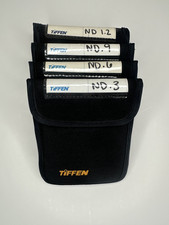 Tiffen ND Filter Set ND.3, ND.6, ND.9, ND1.2 with Tiffen Wallet Case 4-Filters