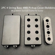 2 Pieces Bass Pickup Caps/Spools for 4 String Bass 4MB Open/Sealed
