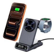 3 in 1 Foldable Magnetic Wireless Charger for Fitbit Versa 4/3/Sense 2/1