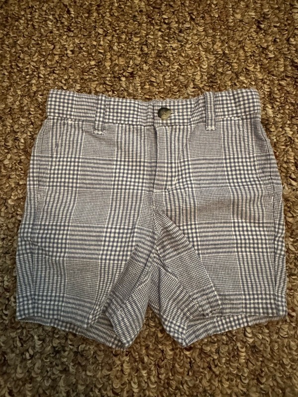 Janie and Jack Plaid Boys Shorts Size 3