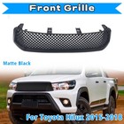 Matte Black Front Mesh Grill Grille For TOYOTA HILUX 2015 - 2018 MESH GRILLE
