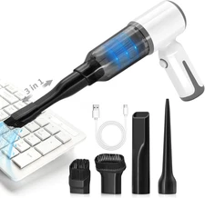Cordless Vacuum Cleaner-Mini Air Duster, Portable Handheld Vacuum, 3 in1Dry Use 