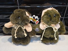 2 Vintage Disney Ewoks Star Wars Stuffed Animal Plush Toys Mouseketoys New  EUC
