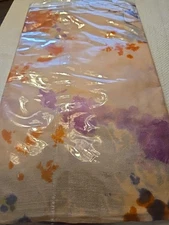Peach Print Silk Scarf, 70 X20", Beautiful, J.Francis ,unopened package