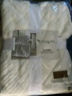 Koolaburra by UGG Crystelle Faux Fur Texturized White Throw Blanket 50"x70" NWT