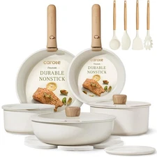 19pcs Pots and Pans Non Stick, Cookware Sets Detachable Handle, Induction Kit...