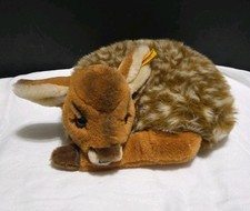 Vintage Steiff Lorli Spotted Fawn Bedded Down Deer Ear Tag 1831/38 Curled Up VGC