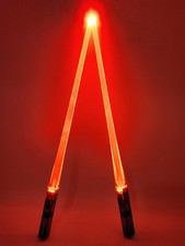 Lightsaber Chopsticks Light Up Glow LED Glowing Red Sith Darth Vader Maul Kylo