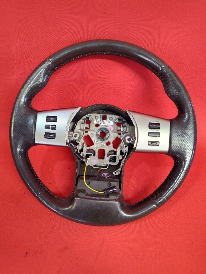 2008-2012 Nissan Frontier Xterra Steering Wheel w/ Cruise Control Black Leather