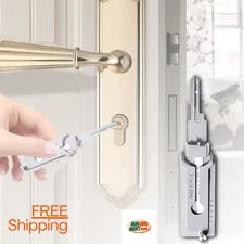 Stainless Steel Key Decoder 2 In 1 Precision Hook & Pick Set Lock  Maintenance