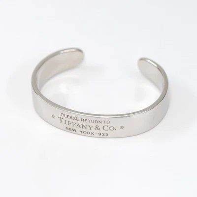 Tiffany & Co. Return to Tiffany Diamant Armreif Armband 4,7" Silber 925 Authe... - Bild 1 von 4