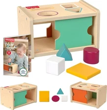 Fisher-Price Montessori Object Permanence Box Christmas Gift Wooden Learning Toy
