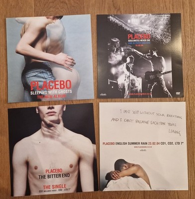 Placebo - Lot of 4 - 12 x 12 promo display flats poster