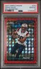 2024 Topps Chrome DRAKE MAYE Red Geometric Refractor RC #d 3/5 PSA 10
