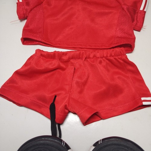 Build a Bear Liverpool FC Football Kit Strip Outfit Red Shorts Top Warrior Boots - Picture 8 of 10