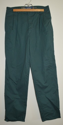 Vintage Duxbak Pants Mens W32 L32 Green Cotton - Picture 1 of 7