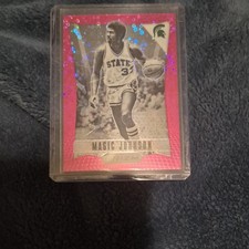 2022-23Panini Prizm Magic Johnson Flashback Pink Circles Prizm /20 #FB-MJ