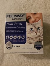 Feliway Optimum Cat Calming Pheromone Plug-in Diffuser 30 Day Kit Expires 2027