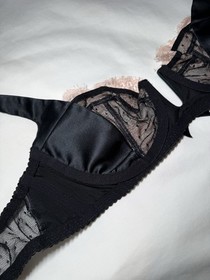 Agent Provocateur Satin & Lace Unlined Balconet Bra Sz 36C