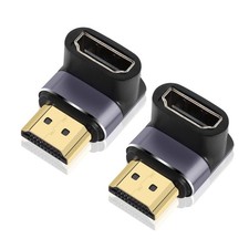 PNGKNYOCN 8K HDMI 90 Degree Adapter,2 Pack Right Angle 2.1 Male to...