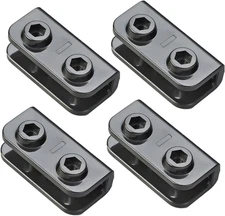 4PCS Black Canopy Replacement Parts,Rectangular Bracket Replacement Connectors,G