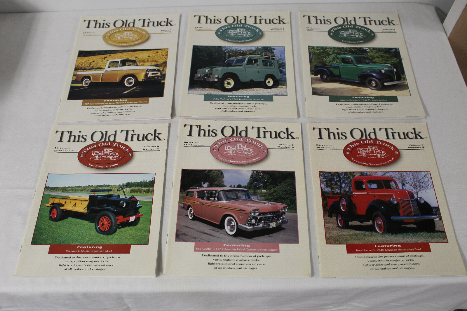 2000 Vintage This Old Truck Magazines Chevrolet GMC Ford Dodge Jeep Buick REO