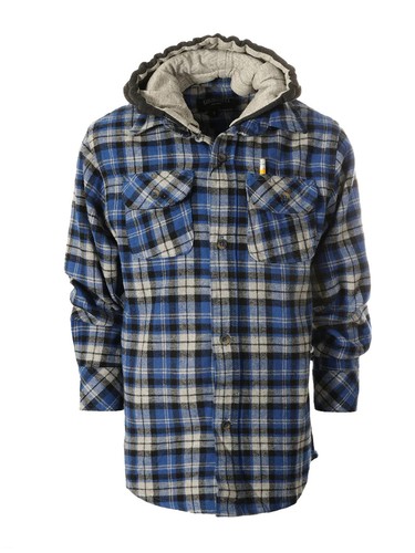 Kid's Boy's Removable Hoodie Flannel Shirt Long Sleeve Plaid Checkers #LS-82H - Bild 16 von 16
