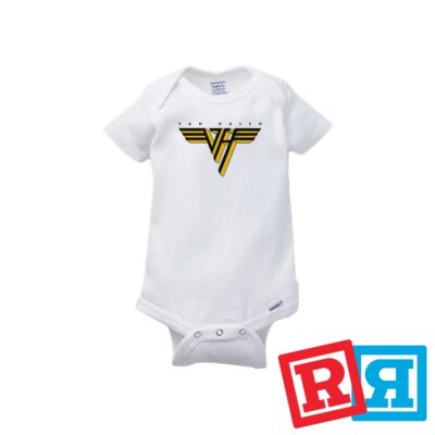 Van Halen II Gerber Baby Onesie  Cotton Unisex White Short Sleeve Bodysuit