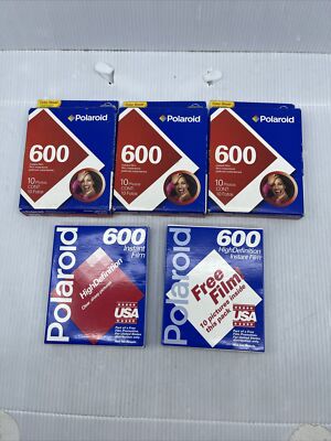Polaroid 600 Film Pack All Expired, New Sealed
