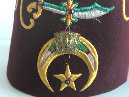 Gorra Shriner's Fez de colección con borla Antioquía Dayton Ohio 7 1/4 Lou Walt Co. - Imagen 3 de 5