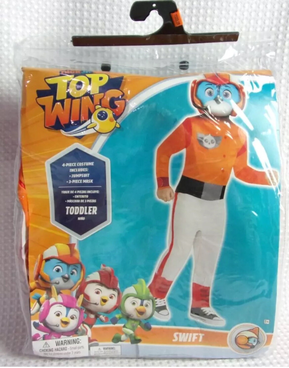 Nick Jr. Top Wing Swift Halloween 4-Piece Child's Costume Toddlers 3-4t NEW