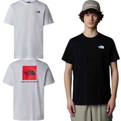 The North Face rote Box Herren Freizeit T-Shirts TNF kurzärmlig Sommer T-Shirt