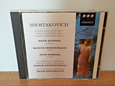 Schostakowitsch: Konzert Nr. 1 für Violine/Cello, Nr. 2 für Klavier - CD ALBUM - Sehr guter Zustand