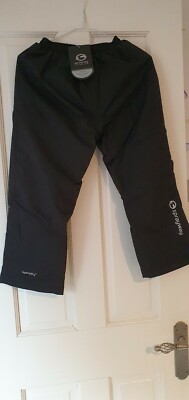 Sprayway Kinder isolierte wasserdichte schwarze Hose Alter 8-9 Jahre