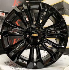 24 Chevy Silverado Suburban Tahoe Black Wheels Yukon Sierra Escalade Ck159 G10