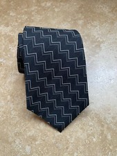 Polo Ralph Lauren Hand Made in USA Vintage Chevron Print Tie