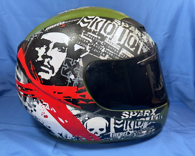 Sparx Motorcycle Helmet S-07 FF357 Che Guevara edition Size M