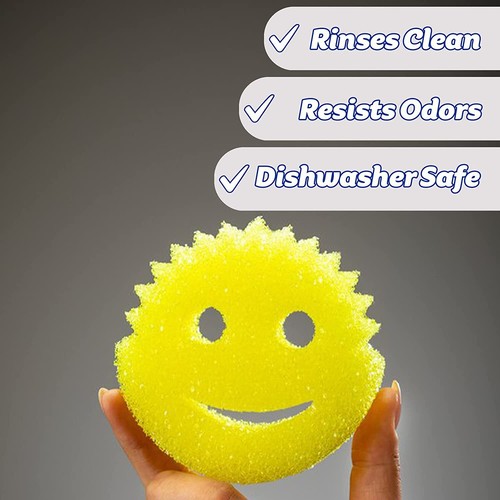 Scrub Daddy Original Scratch Free FlexTexture Scheuerschwamm, gelb (4er Pack) - Bild 10 von 11