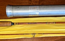 Vintage Wright & McGill Sweetheart 2A 7'6" 2 pc Spinning Rod w Tube & Sleeve