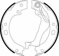 Hella 8DA 355 050-741 Bremsbackensatz, Feststellbremse FüR Toyota
