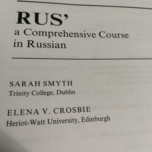 Rus' : A Comprehensive Course in Russian by Elena V. Crosbie and Sarah Smyth... - Picture 8 of 19