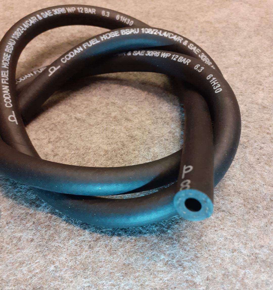 TRIUMPH BSA CLASSIC BIKE FUEL HOSE CODAN 1MTR X 1/4" WITH FUEL PIPE CLIPS eBay