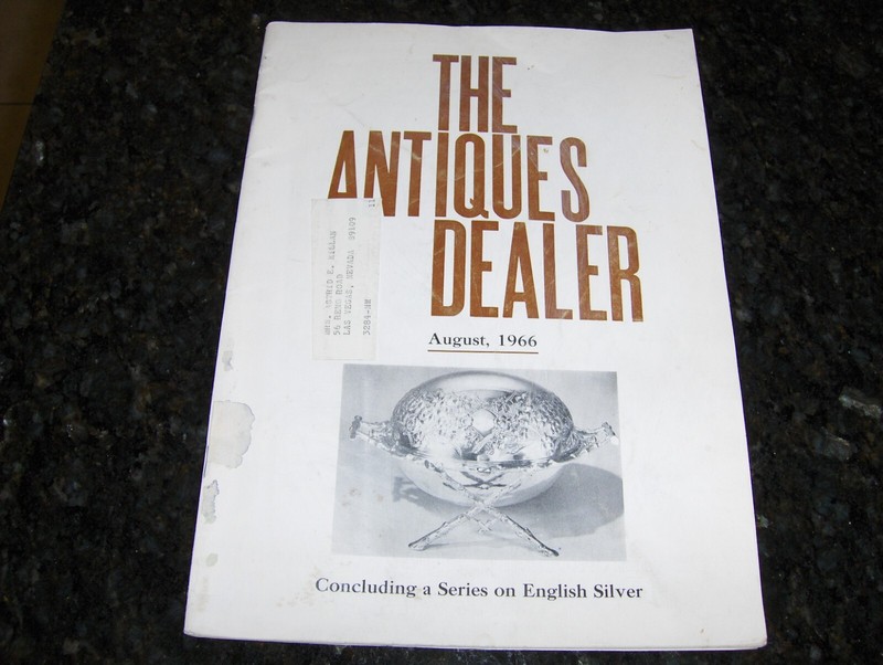 The Antiques Dealer magazine August 1966