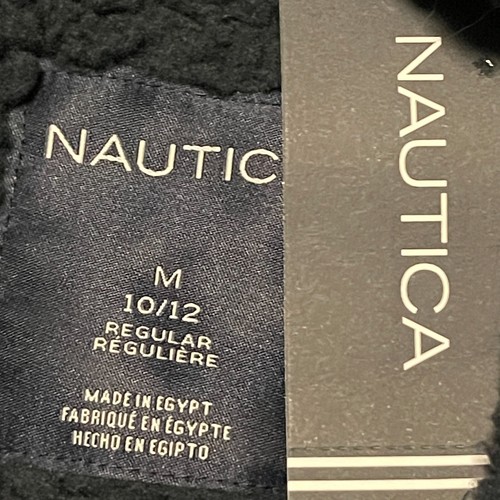 NAUTICA Boys Full Zip Jacket (Size M/10-12) Kangaroo Pockets, Lightweight Fleece - Picture 3 of 6
