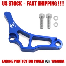 For Yamaha YFZ450 Blue Motor Engine Case Saver Chain Guard Billet CNC 2004-2013