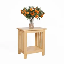 Amish, End Table, Mission Style, Natural Pine, Nightstand, Sofa Table, Made USA