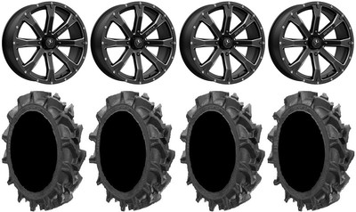 Msa Bounty 18 Wheels Black 32 Motohavok Tires Honda Pioneer 1000 Talon Ebay