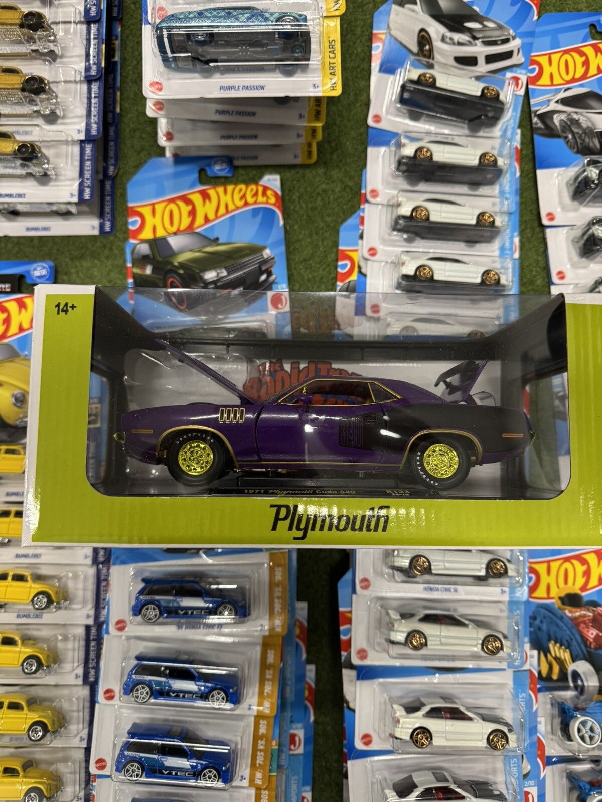 M2 Machines 1971 Plymouth Cuda 340 CHASE 1/750, 1:24