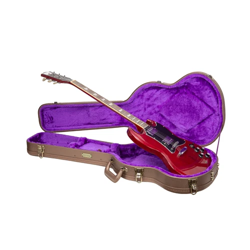 Crossrock Wooden Case for Gibson SG Electric Guitars-Security Lock